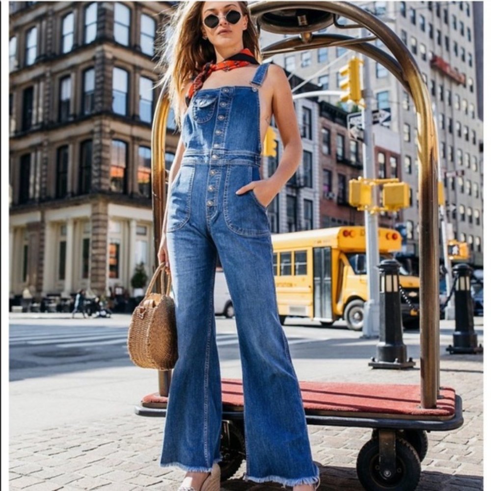 *NEW* Free people Alvin flare overalls
